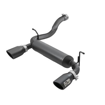 Afe Power Rebel Series 2-1/2 Axle-Back Exhaust System (Black Tips) - 49-48067-B
