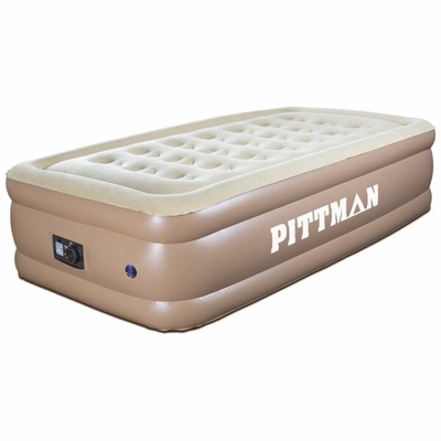 AirBedz Pittman Twin Comfort Never Leak Double High Air Mattress With Built-in Electric Pump - PPI-TWIN18