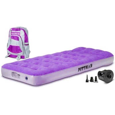 AirBedz Pittman Twin Kid's Mattress With Portable Electric Air Pump Includes Fun Travel Backpack - PPI-PPL_KIDMAT