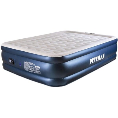 AirBedz Pittman Queen Deluxe Never Leak Wave Beam Double High Air Mattress With Built-in Electric Pump - PPI-DELUXE
