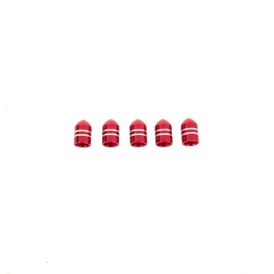 Alloy USA Aluminum Valve Stem Caps (Red) - 11291