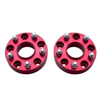 Alloy USA 5x5 Bolt Pattern 1.5 Wheel Spacers (Red) - 11305