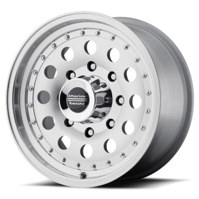 American Racing AR62 Outlaw II, 15x7 Wheel With 5 On 4.75 Bolt Pattern - Machined With Clear Coat - AR625761