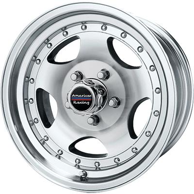 American Racing AR23, 15x8 Wheel With 5 On 5 Bolt Pattern - Machined With Clear Coat - AR235873