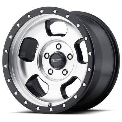 American Racing AR969 Ansen 18 X 9 Wheel With 5x5.5 Bolt Pattern -Machined Face With Satin Black Ring - AR96989055500