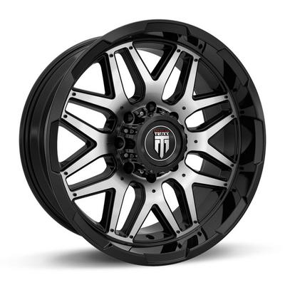 American Truxx AT151 Grind Wheel, 20x9 With 5 On 5.5 Bolt Pattern - Black / Machined - 151-2985BM0