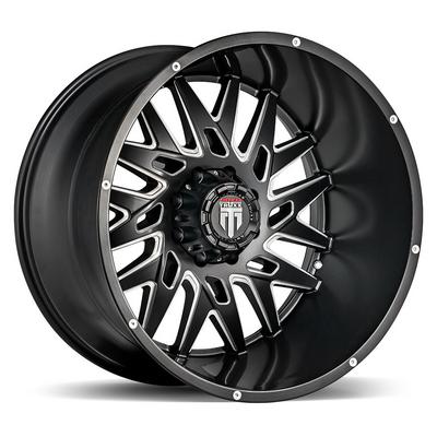 American Truxx AT184 DNA Wheel, 20x9 With 6 On 135 Bolt Pattern - Black / Milled - 184-2936M0