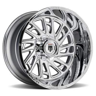American Truxx AT1905 Blade Wheel, 20x10 With 6 On 135/5.5 Bolt Pattern - Chrome - 1905-2137C-24