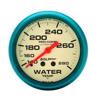 Auto Meter Ultra-Nite Water Temperature Gauge - 4231