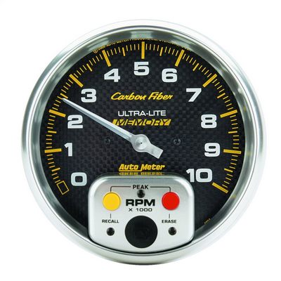 Auto Meter Carbon Fiber 5 Inch Tachometer Memory - 4894
