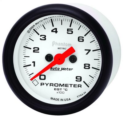 Auto Meter Phantom Electric Pyrometer Gauge Kit - 5744-M