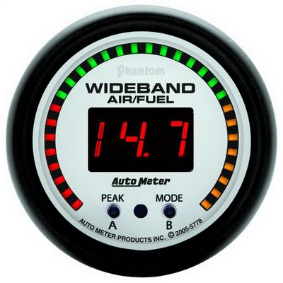 Auto Meter Phantom Wide Band Air Fuel Ratio Kit, 2-1/16 Inch - 5778