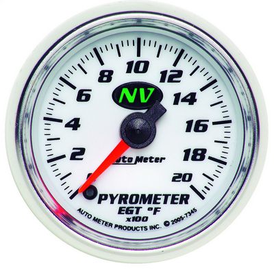 Auto Meter NV Electric Pyrometer Gauge Kit - 7345