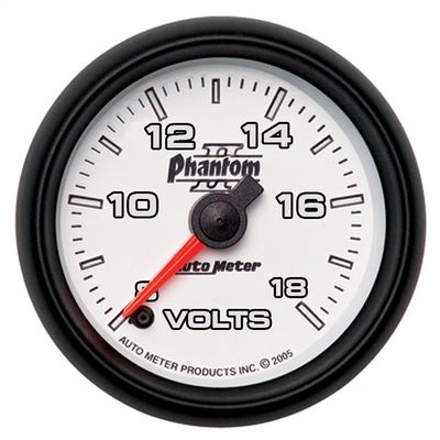 Auto Meter Phantom II Electric Voltmeter Gauge - 7591