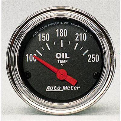 Auto Meter Traditional Chrome Electric Oil Temperature Gauge - 2542