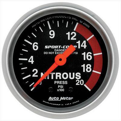 Auto Meter Sport-Comp Mechanical Nitrous Pressure Gauge - 3328