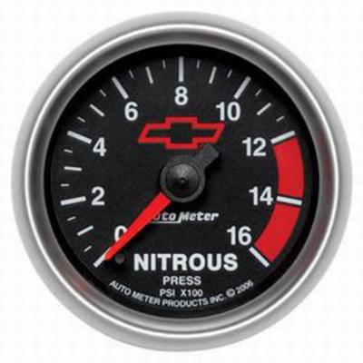 Auto Meter GM Series Electric Nitrous Pressure Gauge (Black) - 3674-00406