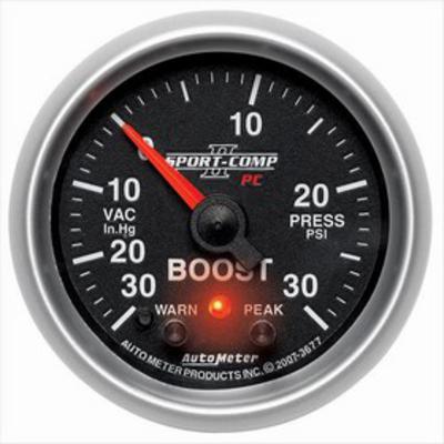 Auto Meter Sport-Comp PC Boost/Vacuum Gauge - 3677