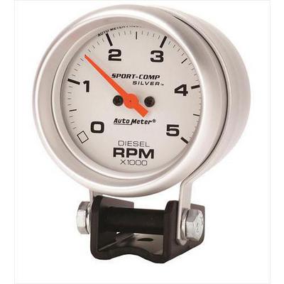 Auto Meter Sport-Comp Silver Mini Tachometer - 3788