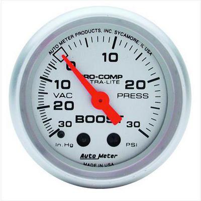 Auto Meter Ultra-Lite Mechanical Boost/Vacuum Gauge - 4403
