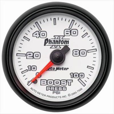 Auto Meter Phantom II Mechanical Boost Gauge - 7506