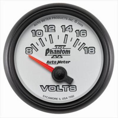Auto Meter Phantom II Electric Voltmeter Gauge - 7592