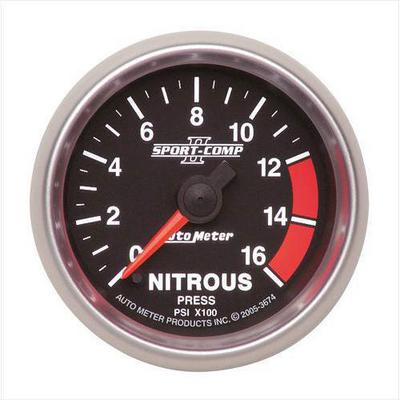 Auto Meter Sport-Comp II Electric Nitrous Pressure Gauge - 7674