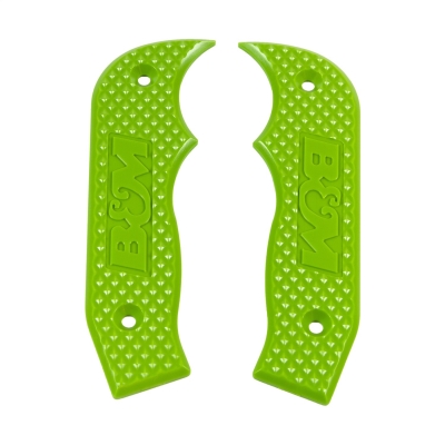 B&M Magnum Grip Automatic Shifter Side Plates (Lime Green) - 81202