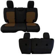 Bartact Tactical Series Rear Bench Seat Cover (Black/Coyote) - JLSC2018R2BC