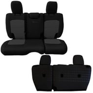 Bartact Tactical Series Rear Bench Seat Cover (Black/Graphite) - JLSC2018R2BG