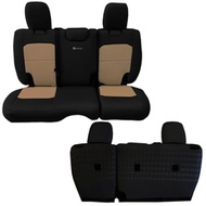 Bartact Tactical Series Rear Bench Seat Cover (Black/Khaki) - JLSC2018R2BK