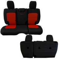 Bartact Tactical Series Rear Bench Seat Cover (Black/Orange) - JLSC2018R2BN