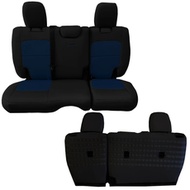 Bartact Tactical Series Rear Bench Seat Cover (Black/Navy) - JLSC2018R2BT