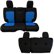 Bartact Tactical Series Rear Bench Seat Cover (Black/Blue) - JLSC2018R2BU