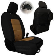 Bartact Tactical Series Front Seat Covers (Black/Coyote) - JLTC2018F2BC