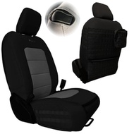 Bartact Tactical Series Front Seat Covers (Black/Graphite) - JLTC2018F2BG
