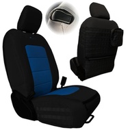 Bartact Tactical Series Front Seat Covers (Black/Blue) - JLTC2018F2BU