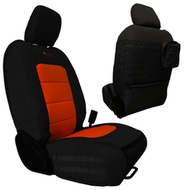 Bartact Tactical Series Front Seat Covers (Black/Orange) - JLTC2018FPBN