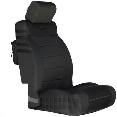 Bartact Tactical Series Front Seat Covers (Black/Black) - JKTC0710FPBB