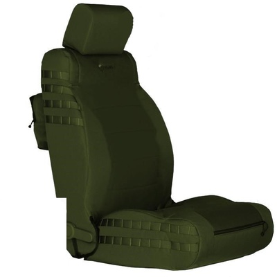 Bartact Tactical Series Front Seat Covers (Olive/Olive) - JKTC0710FPOO