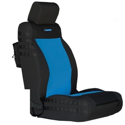 Bartact Tactical Series Front Seat Covers (Black/Blue) - JKTC1112FPBU