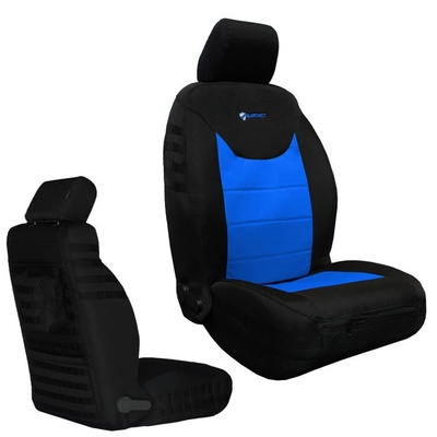 Bartact Tactical Series Front Seat Covers (Black/Blue) - JKTC2013FPBU