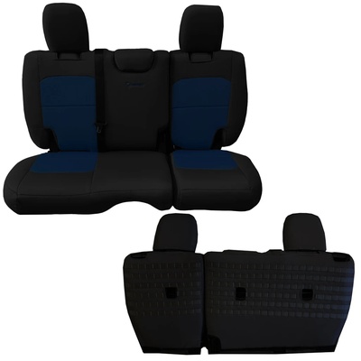Bartact Tactical Series Rear Bench Seat Cover (Black/Navy) - JLSC2018R4BT