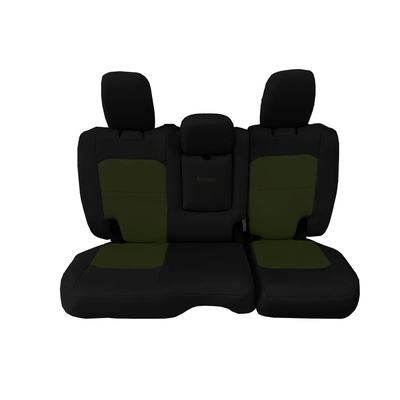 Bartact Tactical Series Rear Bench Seat Cover (Black/Olive Drab) - JLSC2018RFBO