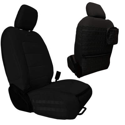Bartact Tactical Series Front Seat Covers (Black/Black) - JLTC2018FPBB
