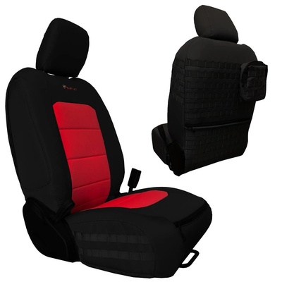 Bartact Tactical Series Front Seat Covers (Black/Red) - JLTC2018FPBR