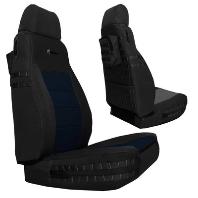 Bartact Tactical Series Front Seat Covers (Black/Navy) - TJSC0306FPBT