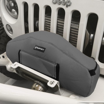 Bartact Winch Cover For Warn Zeon 10 & 12 Winches (Graphite) - WCWZEFG