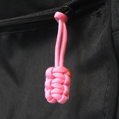 Bartact 550 Paracord Zipper Pulls With Key Ring - Set Of 5 (Baby Pink) - XXPZ5Q