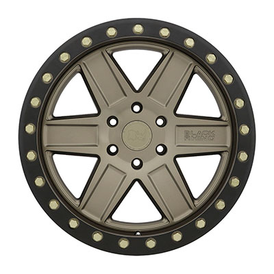 Black Rhino Attica, 17x9 Wheel With 6 On 5.5 Bolt Pattern - Bronze / Black - 1790ATA-86140Z12